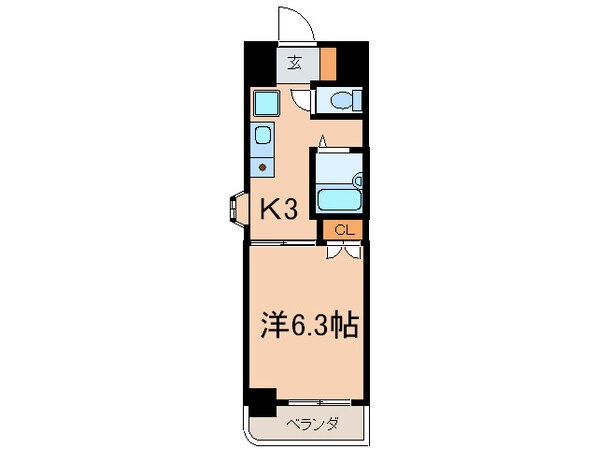 サンピアオカヤスの物件間取画像